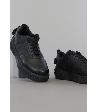 !SALE50 Zwarte Low Heren Sneakers