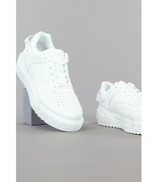 !SALE50 Witte Low Heren Sneakers