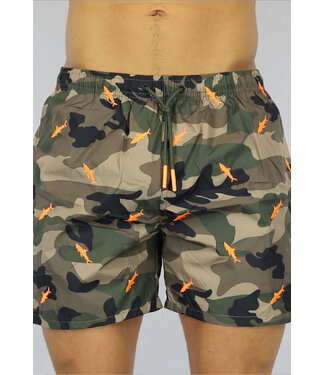 Oranje Shark Army Heren Zwembroek