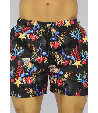 Zwarte Heren Koraal Zwembroek