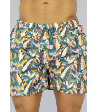 Groene Heren Flower Zwembroek
