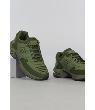 !OP=OP Groene Heren Sneakers met Stevige Zool