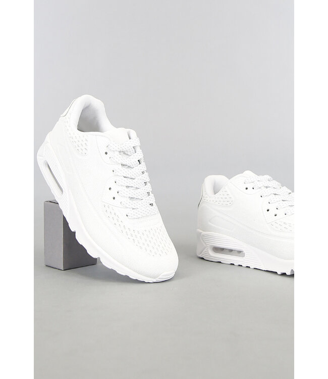 Basic Witte Heren Lucht Sneakers