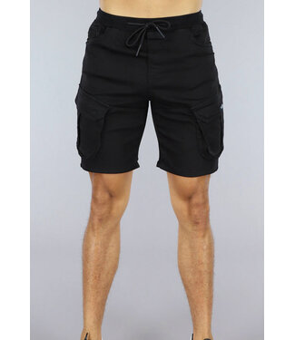 !SALE50 Zwarte Heren Cargo Short