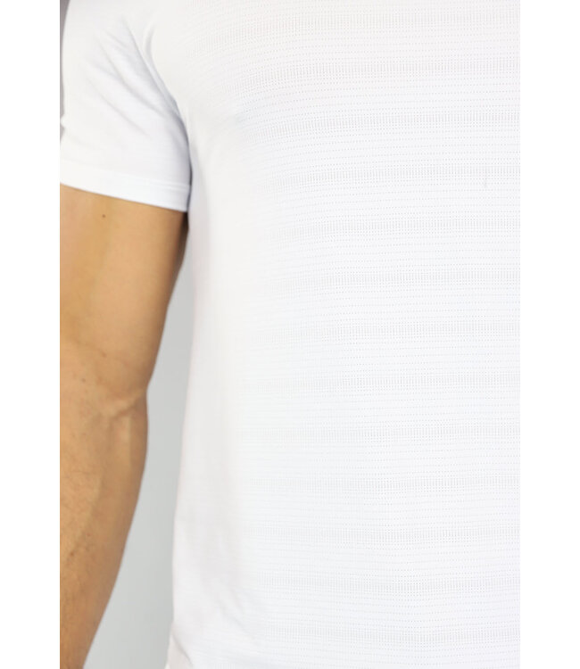 Ademende Wit Trainingstenue met Korte Broek