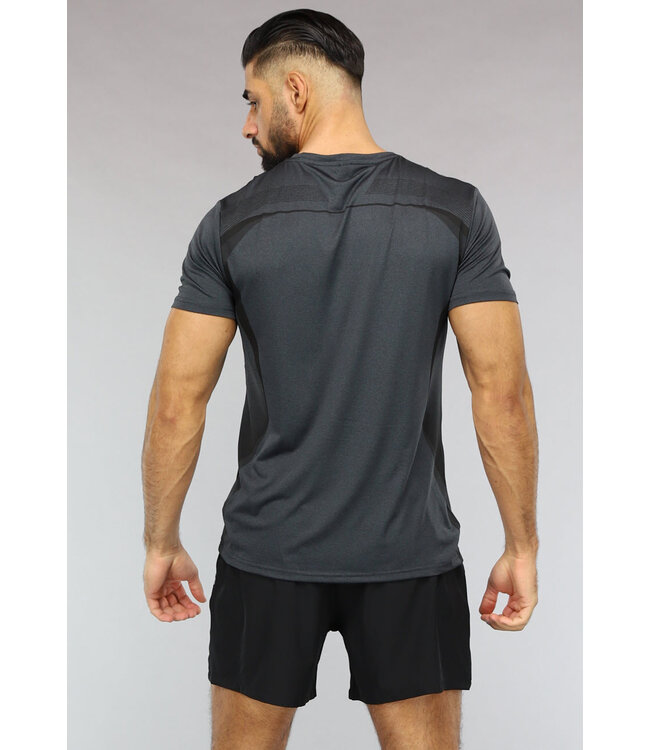 Antraciet Heren Sport Tenue met Zwarte Short