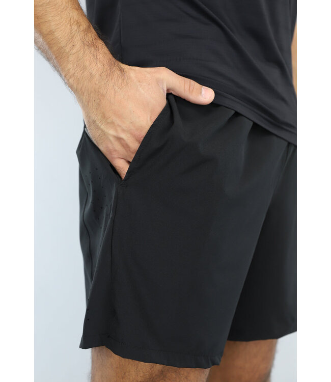 Zwarte Heren Sport Set met Luchtig Shirt