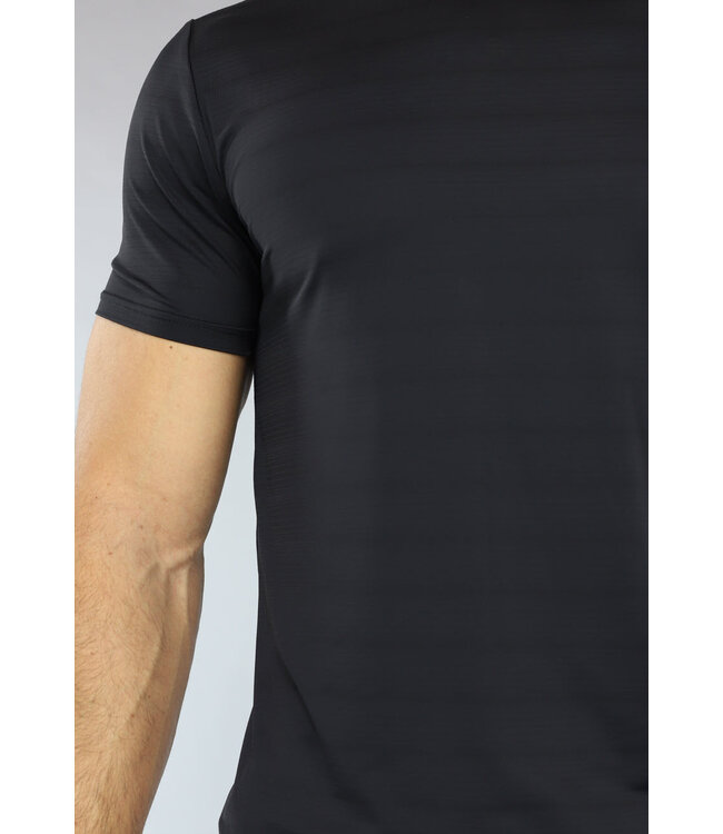 Zwarte Heren Sport Set met Luchtig Shirt