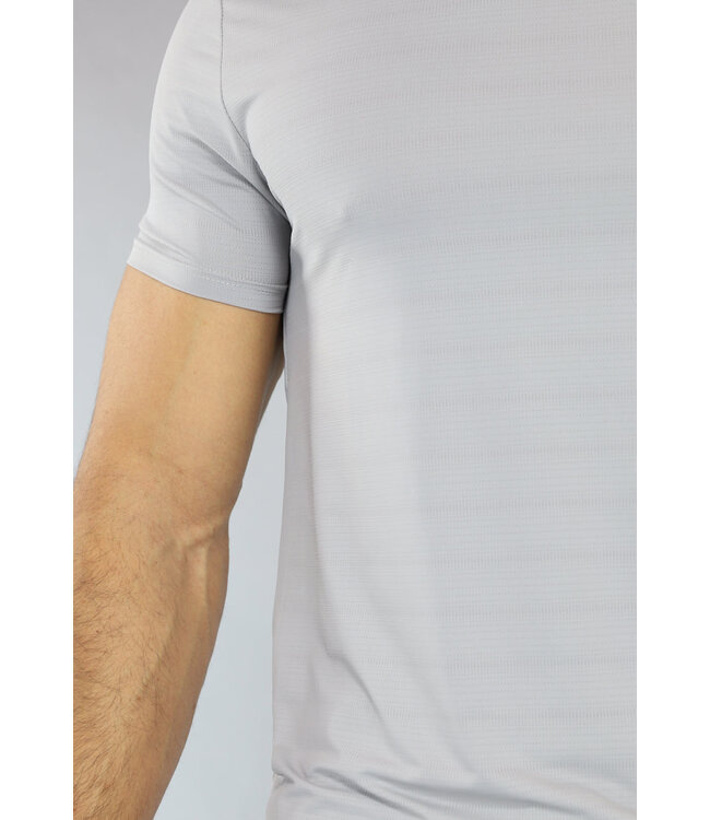 Lichtgrijze Heren Sport Set met Luchtig Shirt