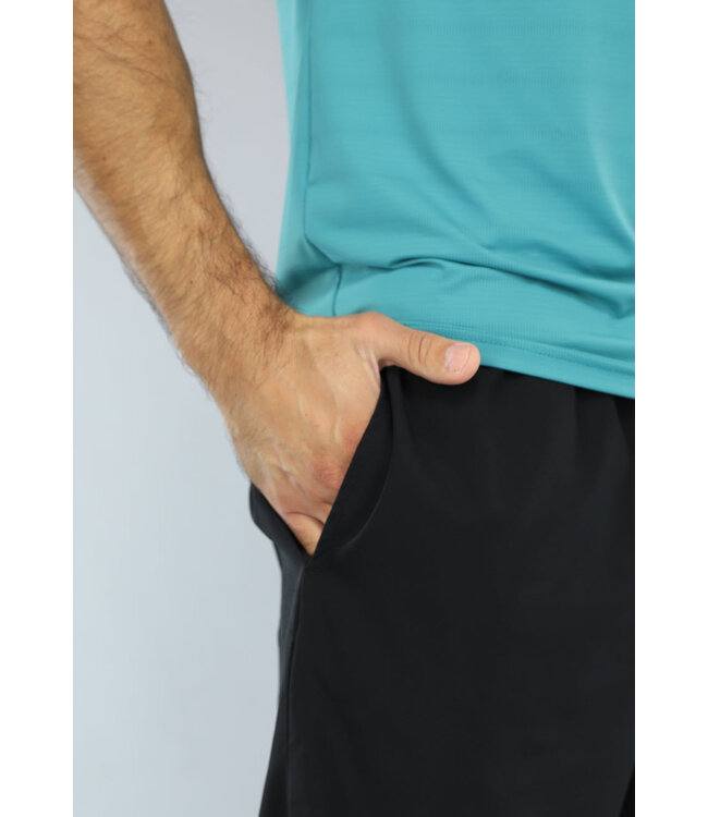 Ademende Turquoise Trainingstenue met Korte Broek