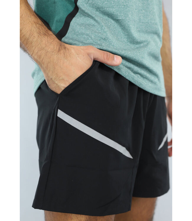 Turquoise Heren Sport Tenue met Zwarte Short