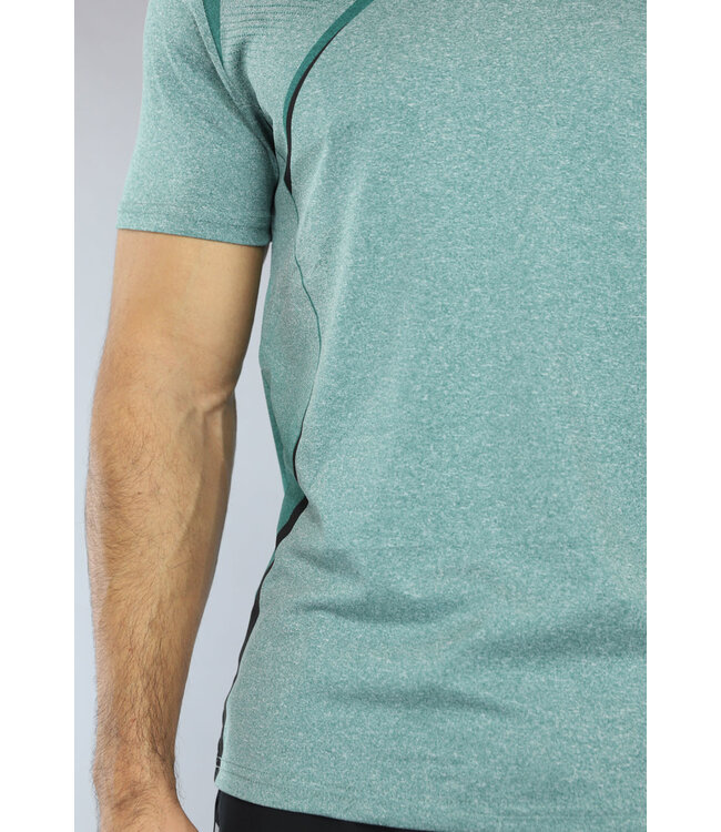Turquoise Heren Sport Tenue met Zwarte Short