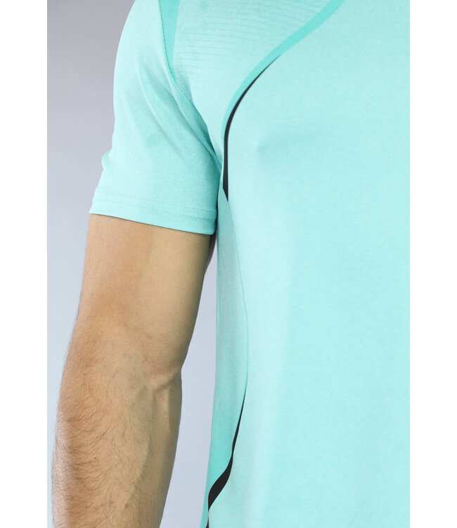 Mintgroen Heren Sport Set met Zwarte Short