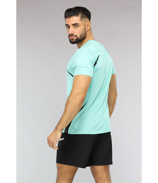 Mintgroen Heren Sport Set met Zwarte Short