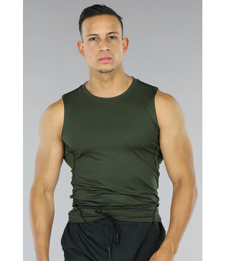 Donkergroene Heren Tank Top