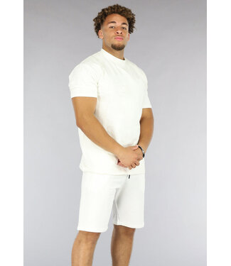 !OP=OP Basic Witte Heren Short Set