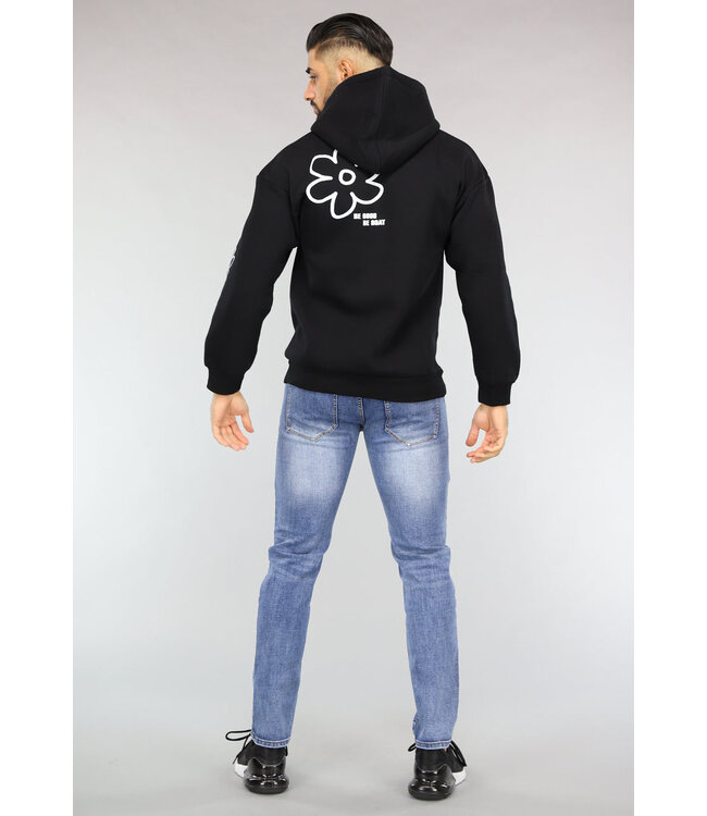 Basic Blauwe Washed Heren Jeans