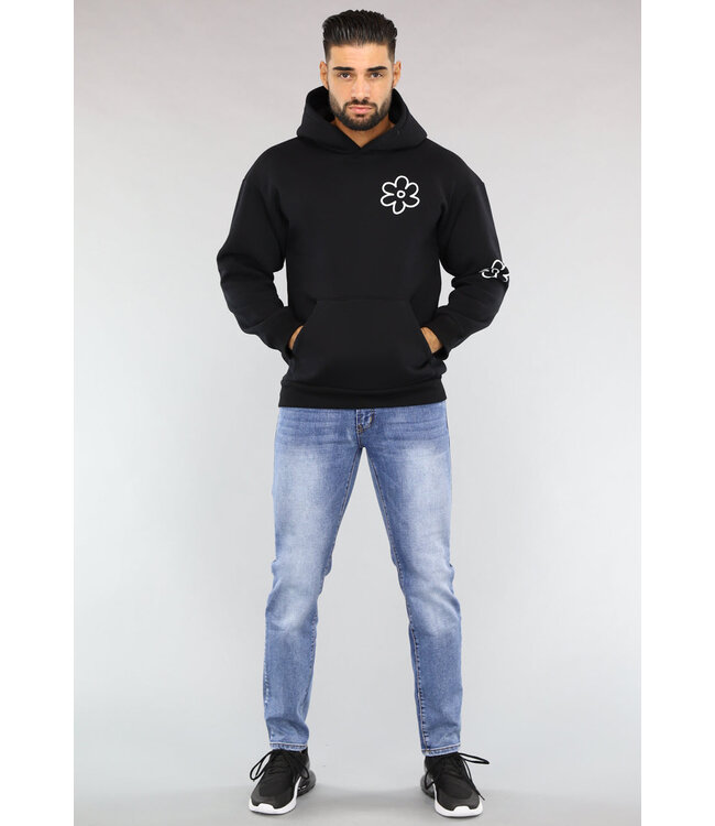 Basic Blauwe Washed Heren Jeans