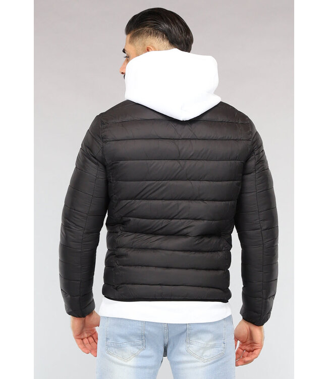 Zwarte Basic Heren Puffer Jas