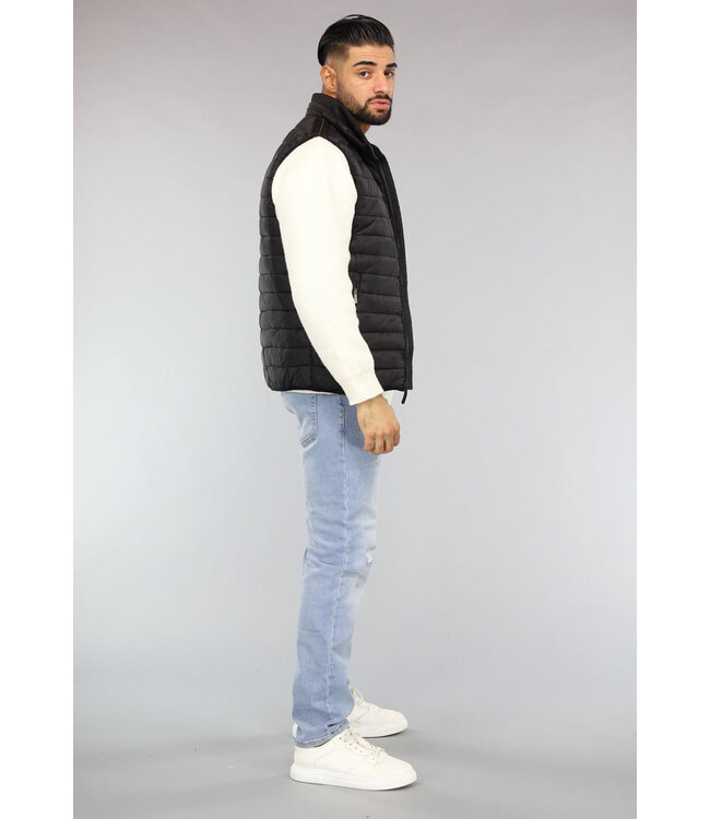 Zwarte Gewatteerde Heren Bodywarmer
