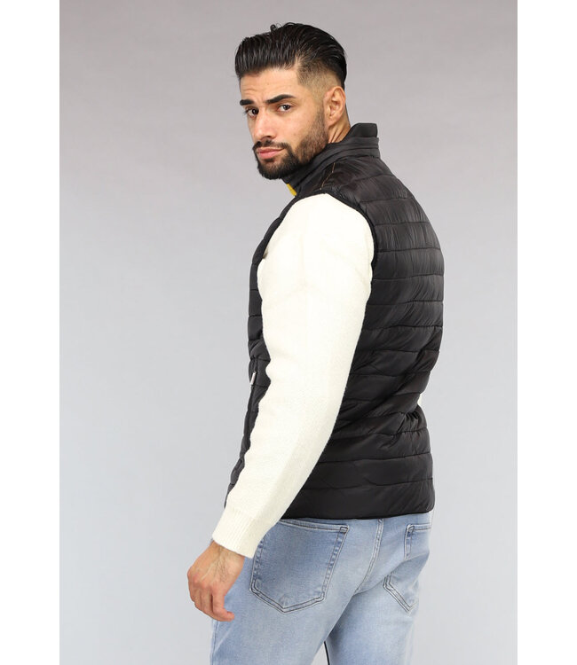 Zwarte Gewatteerde Heren Bodywarmer