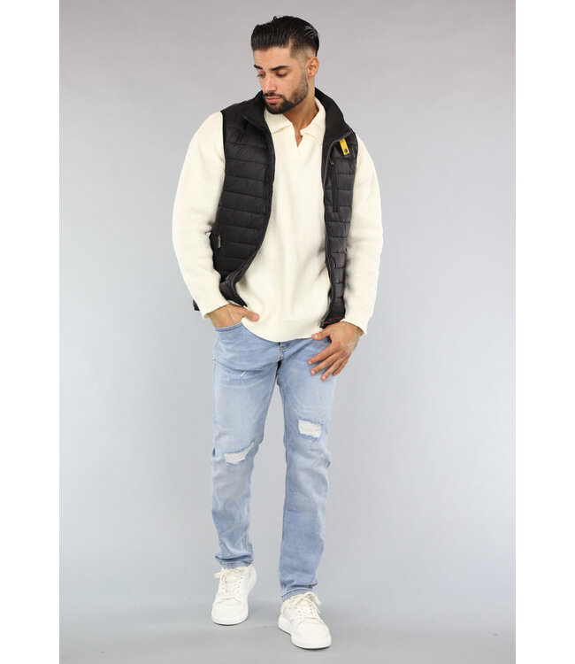 Zwarte Gewatteerde Heren Bodywarmer