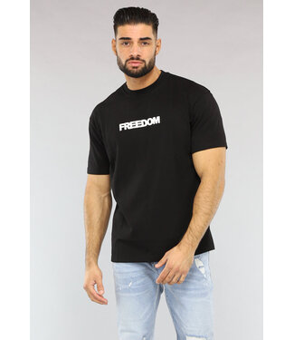 Zwart Freedom Heren T-Shirt