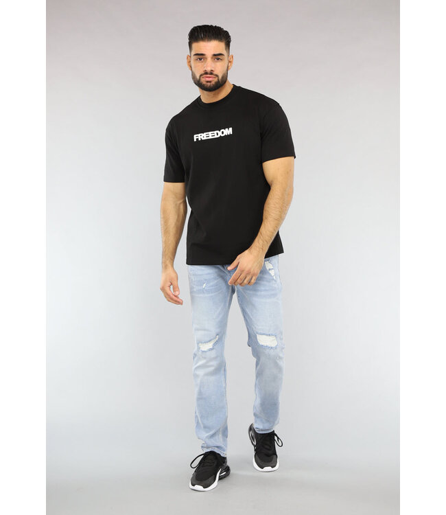 Zwart Freedom Heren T-Shirt