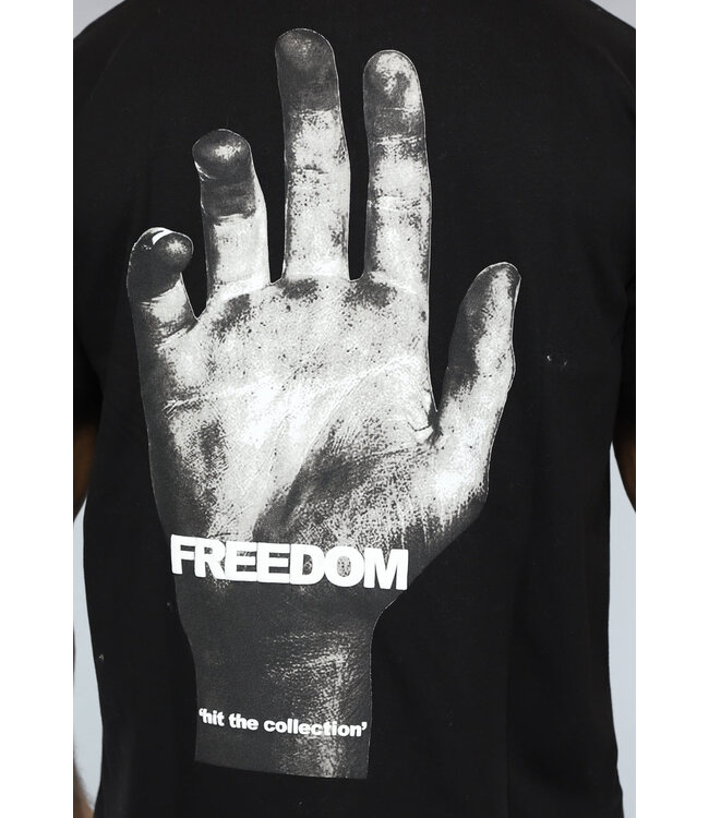 NEW2903 Zwart Freedom Heren T-Shirt