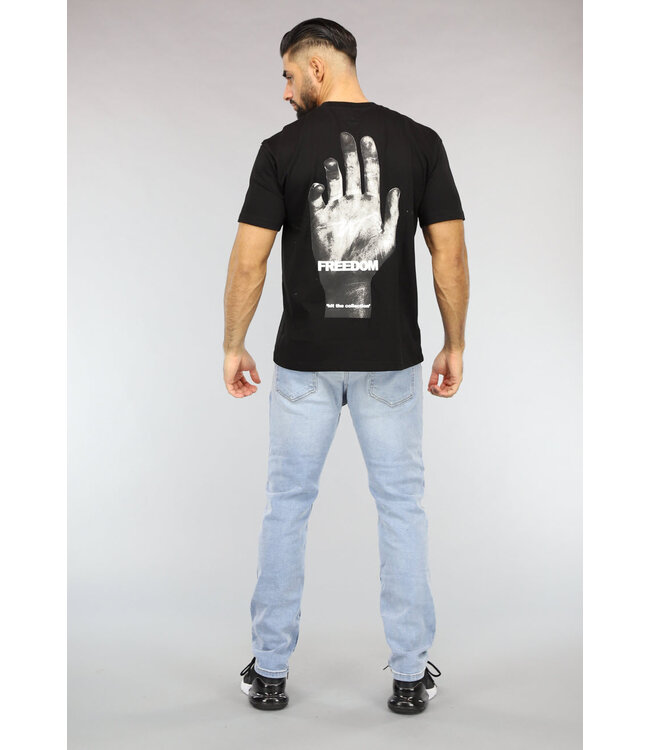 Zwart Freedom Heren T-Shirt
