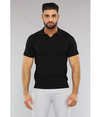 Zwarte Basic Heren Polo