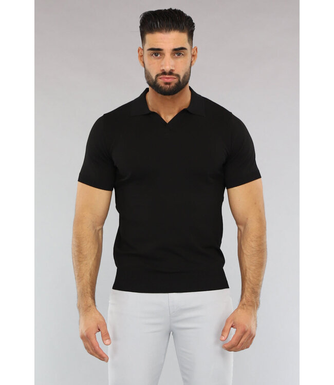 Zwarte Basic Heren Polo