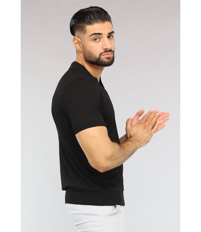 Zwarte Basic Heren Polo