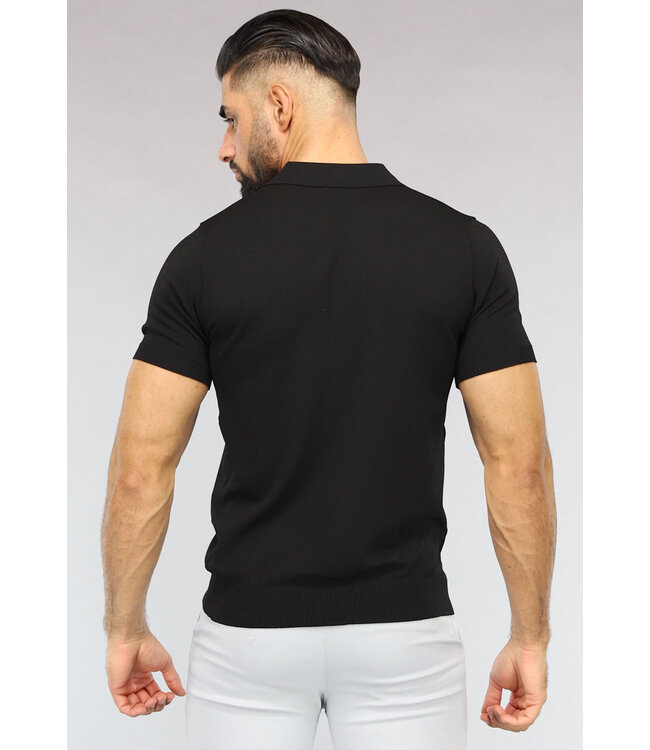 Zwarte Basic Heren Polo