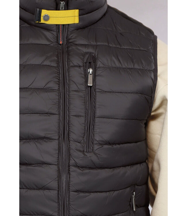 NEW2903 Donkergrijze Puffer Heren Bodywarmer