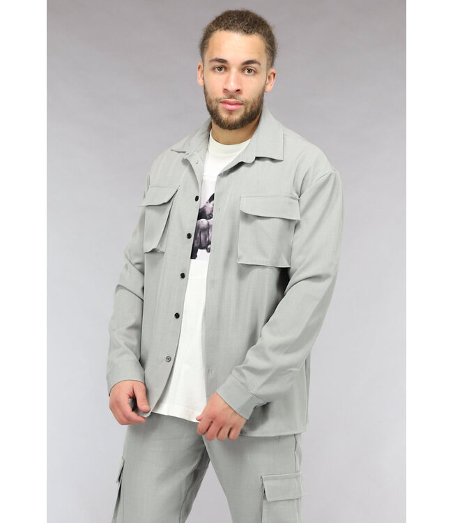 Grijze Cargo Two Piece van Travel Stof