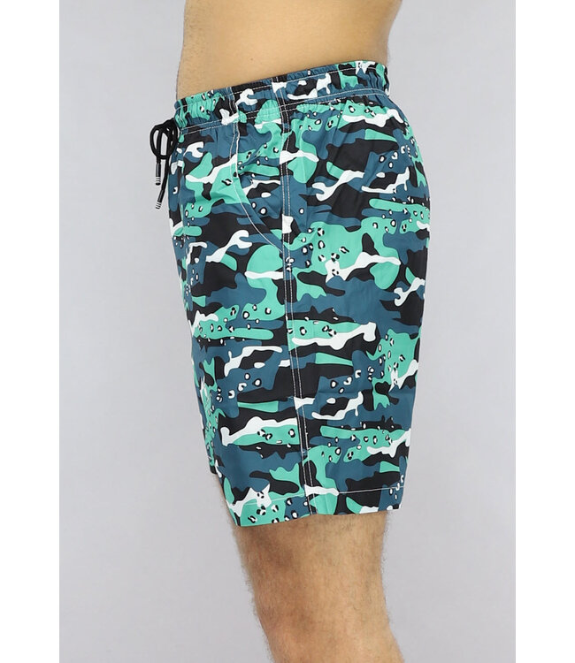 Groene Camouflage-  en Panterprint Zwembroek