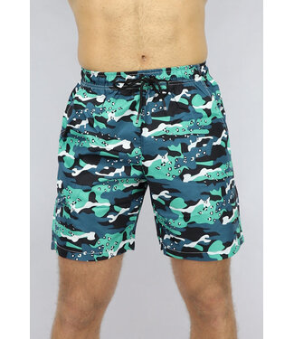 Groene Camouflage-  en Panterprint Zwembroek