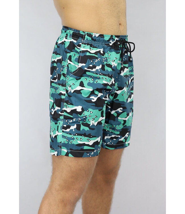 Groene Camouflage-  en Panterprint Zwembroek