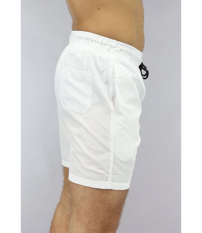 Witte Mannen Zwembroek met Opdruk