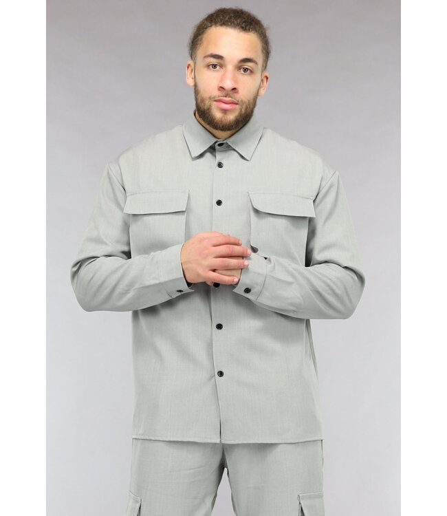 Grijze Cargo Two Piece van Travel Stof