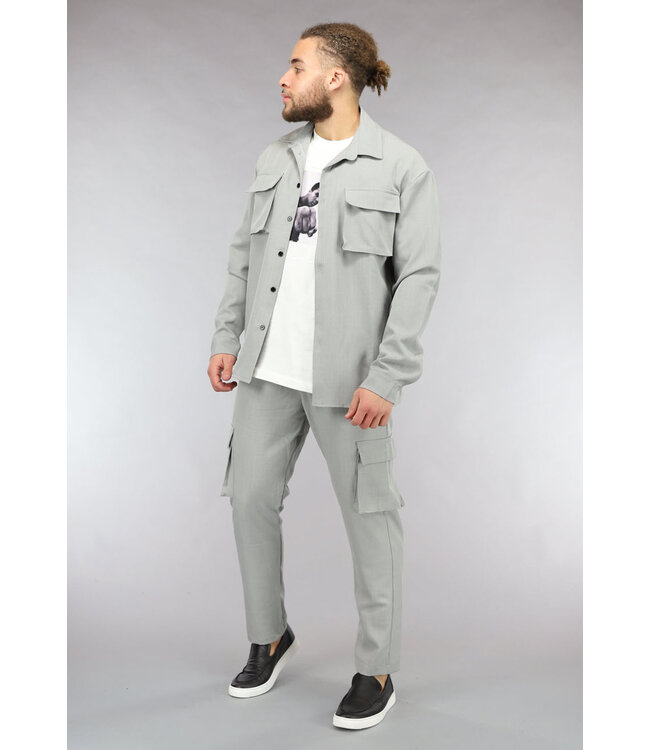Grijze Cargo Two Piece van Travel Stof