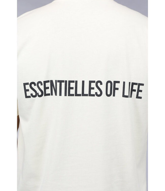 Heren Essentielles of Life T Shirt in Beige