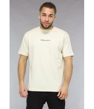 Heren Essentielles of Life T Shirt in Beige