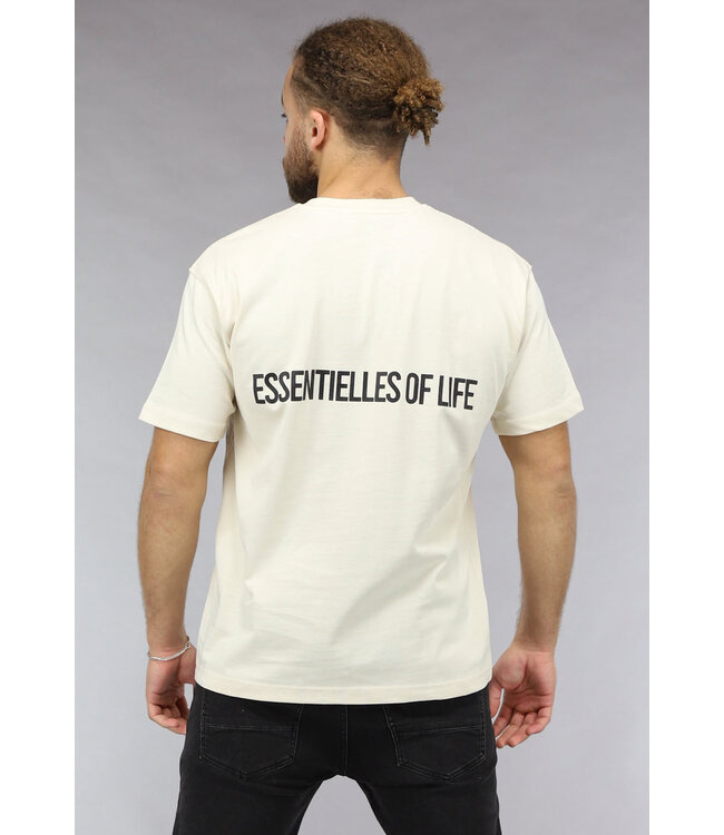 Heren Essentielles of Life T Shirt in Beige