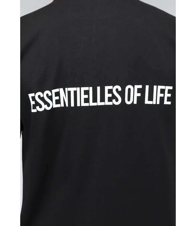 Zwart Heren T Shirt met Essentielles of Life