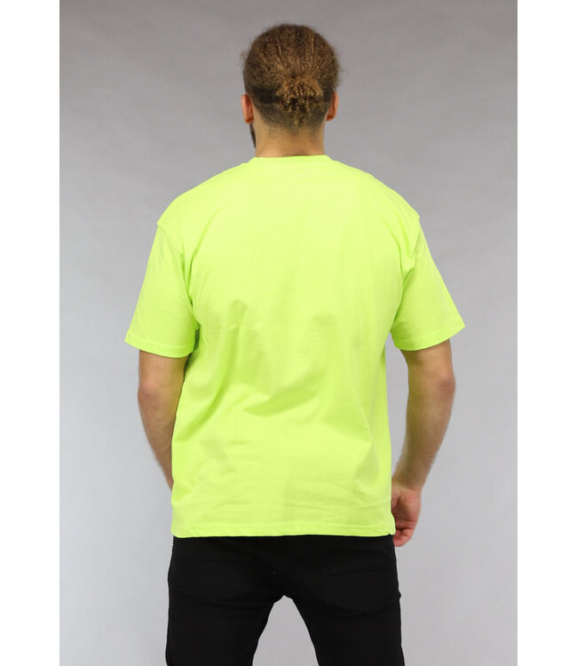 Neon Geel La vie est courte Heren Shirt