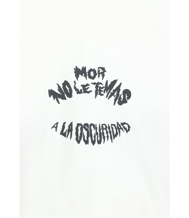 Los Ecru Heren T Shirt met Puzzel Print