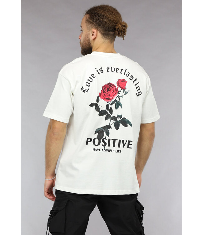 T shirt met roos heren hotsell