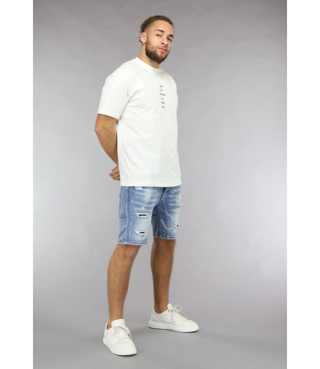 Motivational Heren T Shirt in Ecru